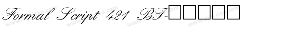 Formal Script 421 BT字体转换